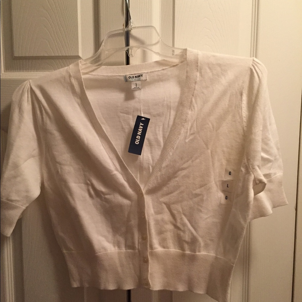 Short sleeve short cardigan
